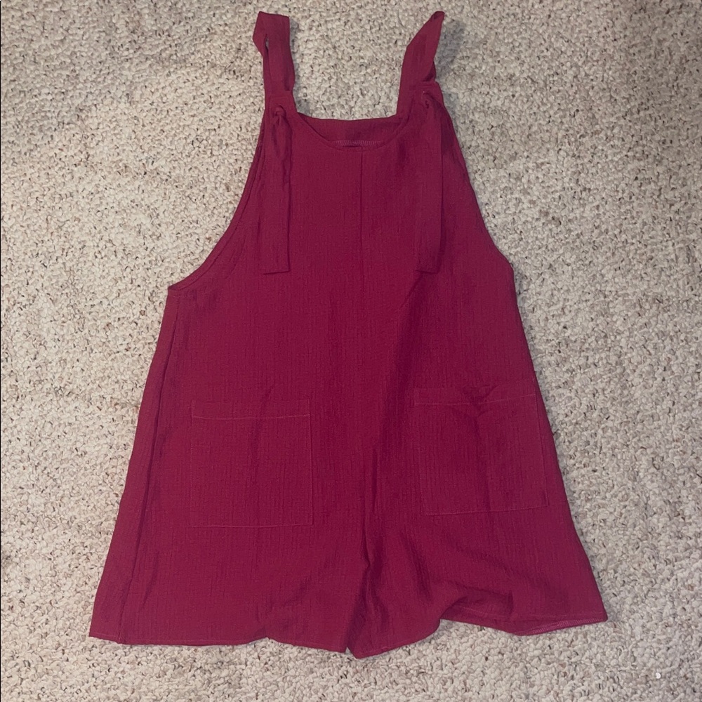 Pink Sleeveless Romper